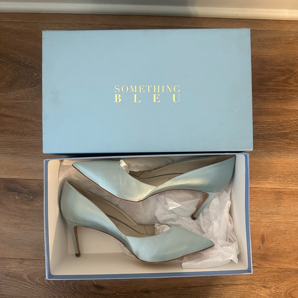 Something Bleu Light Blue Heels